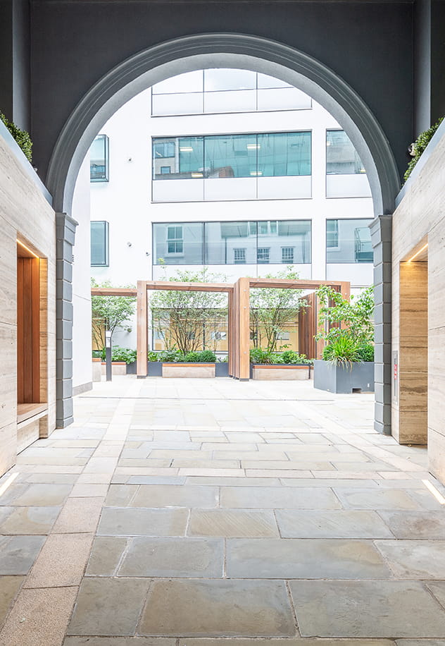 The entrance archway to Edmund Gardens.