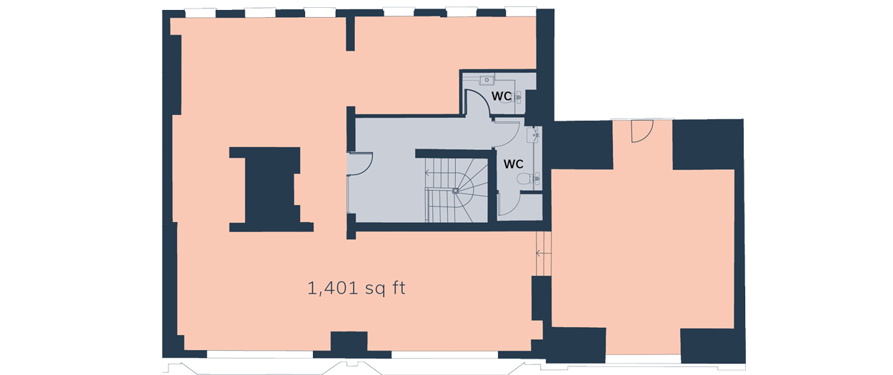 Two Edmund Gardens third floor plan.