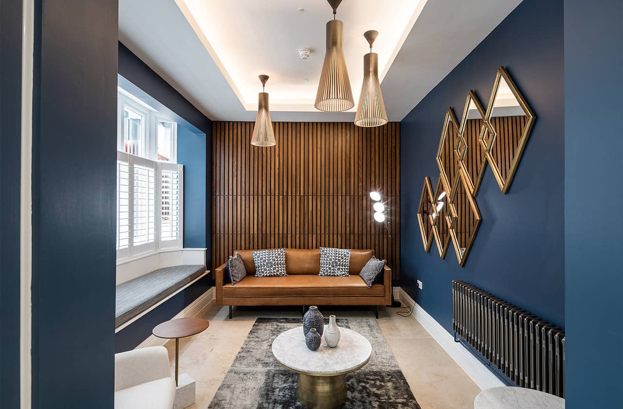 Interior decor inside Edmund Gardens.